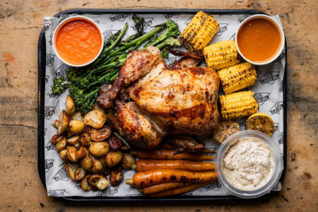 Tea Brined Whole Chicken Platter - BEEF STOCK PRE-ORDER
