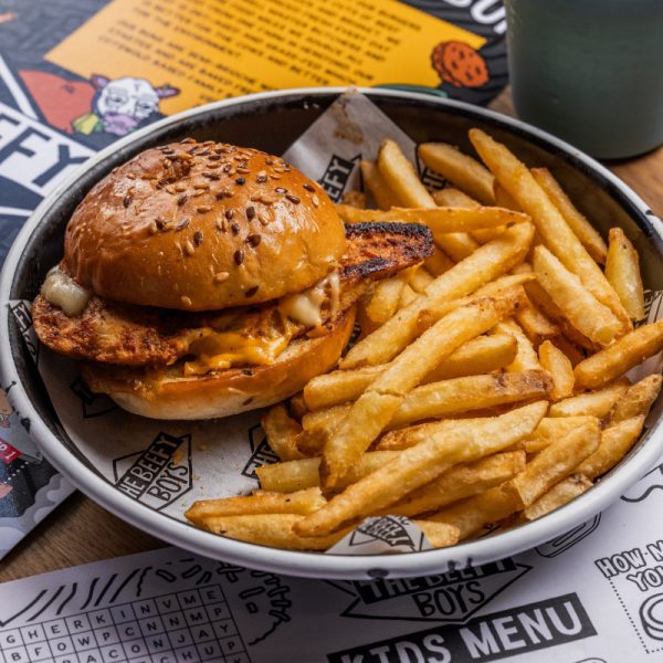 KIDS GRILLED CHICKEN BURGER